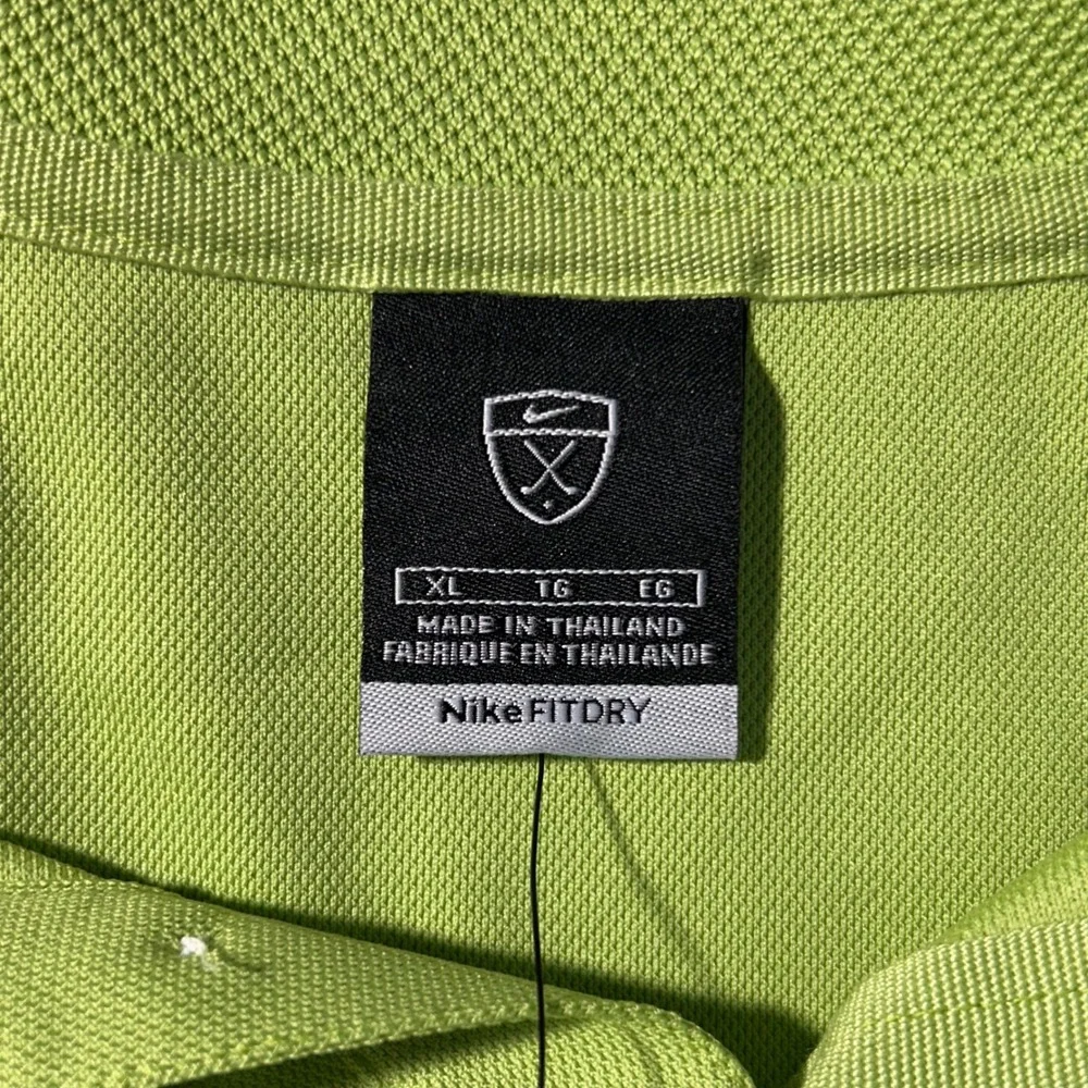 Nike Polo Shirt Miller‎ Chill Mens XL Lime Green Golf Sportswear Athletic